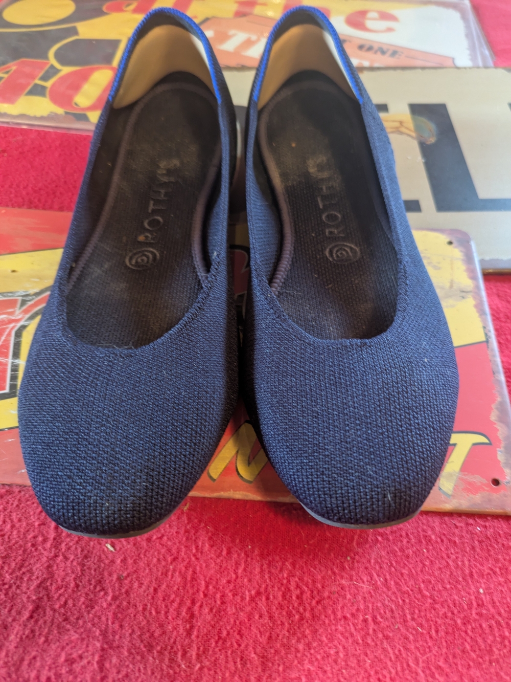 Plush Knit Ballet Flat - Navy